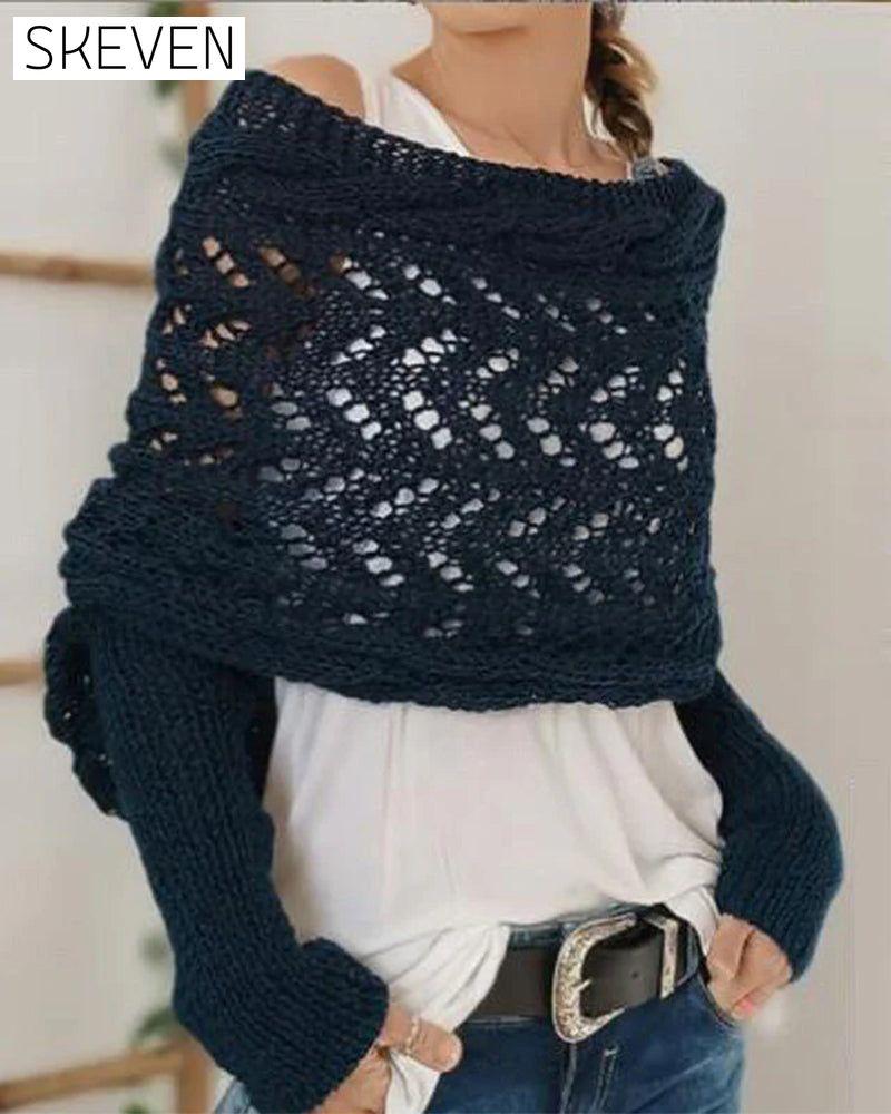 Women's Fashionable Knitted Scarf Shawl