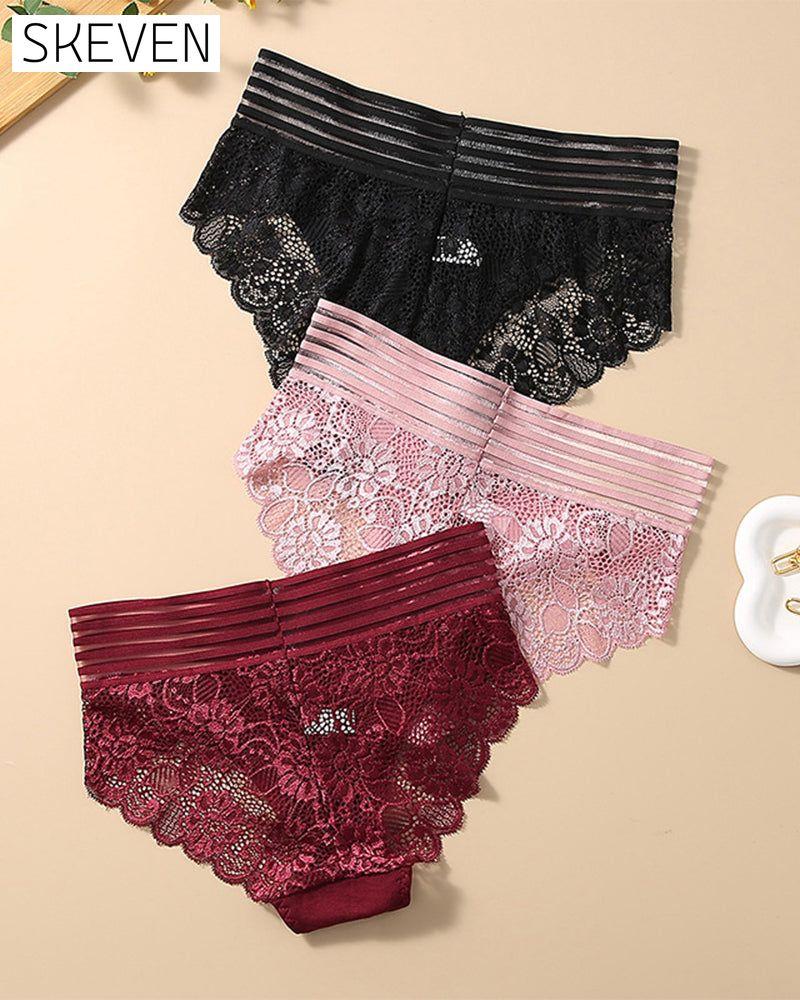 Wide Waist Lace Panties