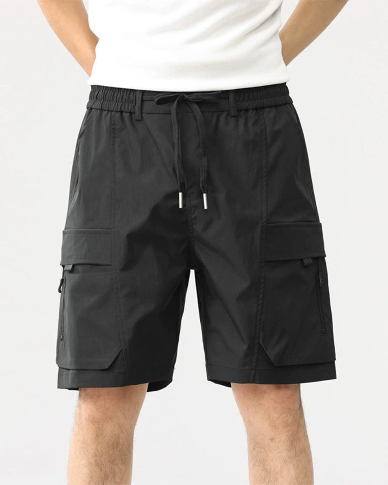 Loose Multi-Pocket Cargo Shorts