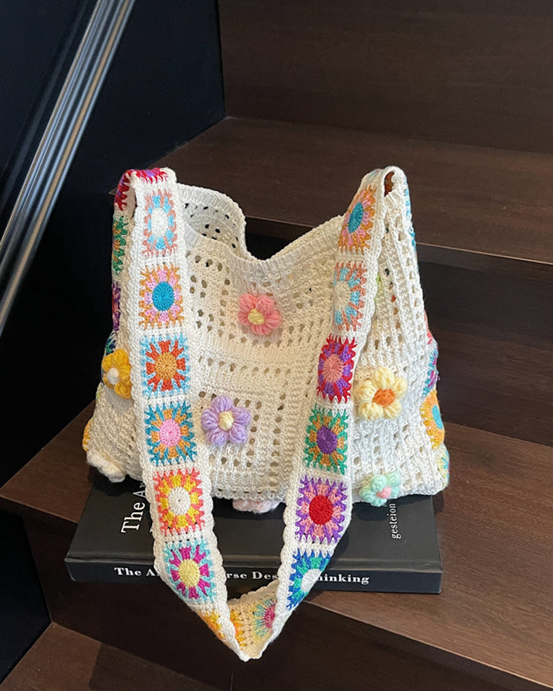 Women'S Ethnic Crochet Crossbody Bag