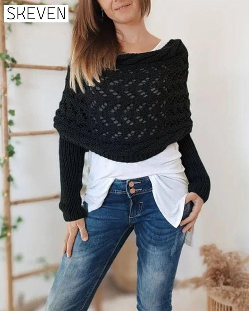 Women's Fashionable Knitted Scarf Shawl