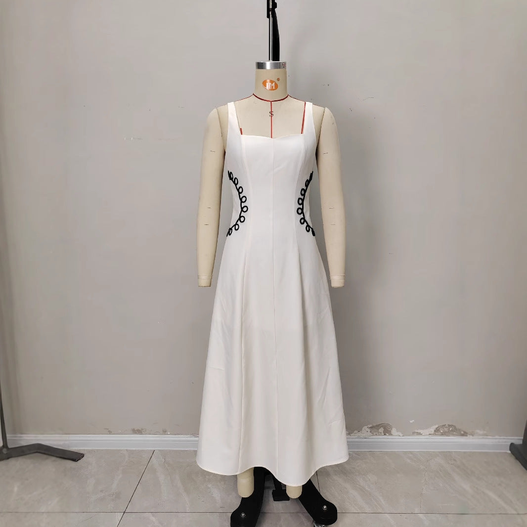 Square Neck Sleeveless Maxi Dress