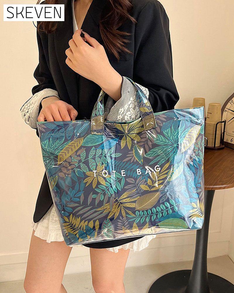 Sac fourre-tout pour femme à motif camouflage et feuilles