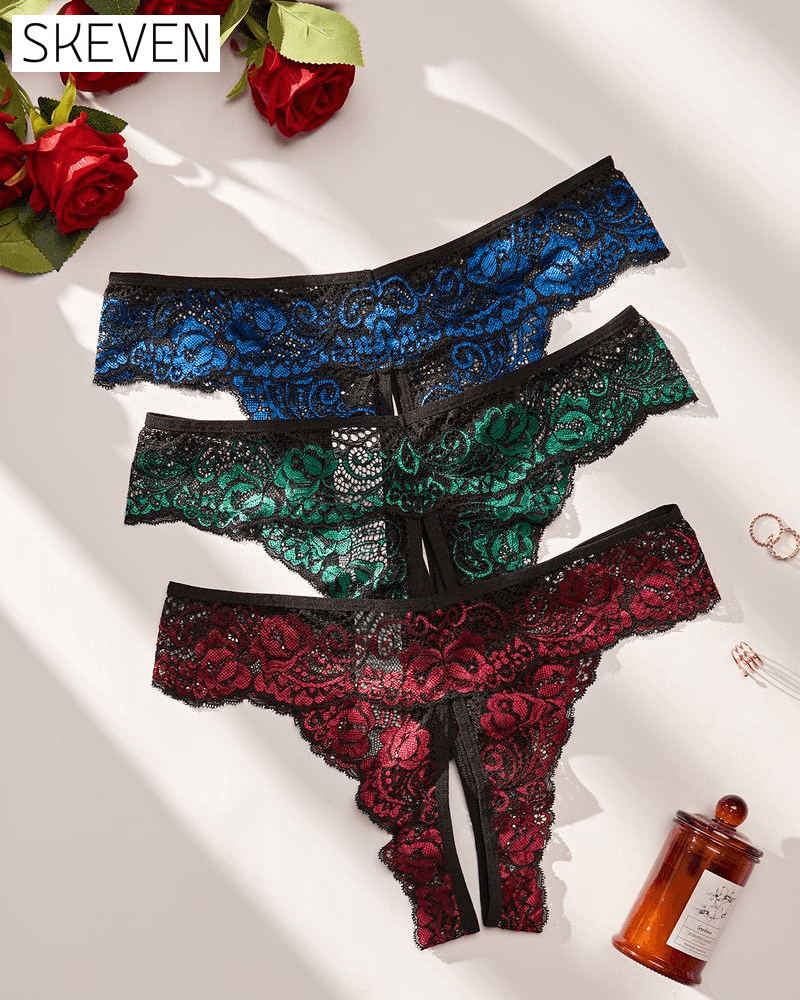 Culotte en dentelle douce, confortable et respirante pour femme, idéale en toutes saisons