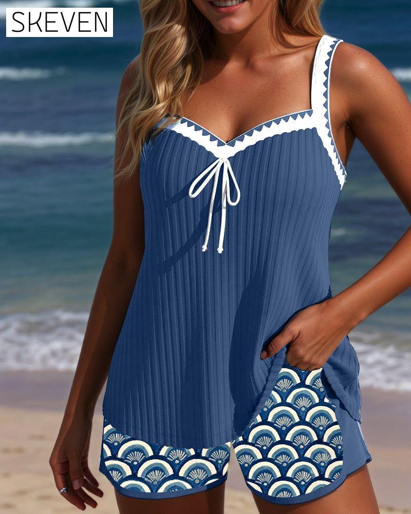 Strapless Boxer Swimsuit