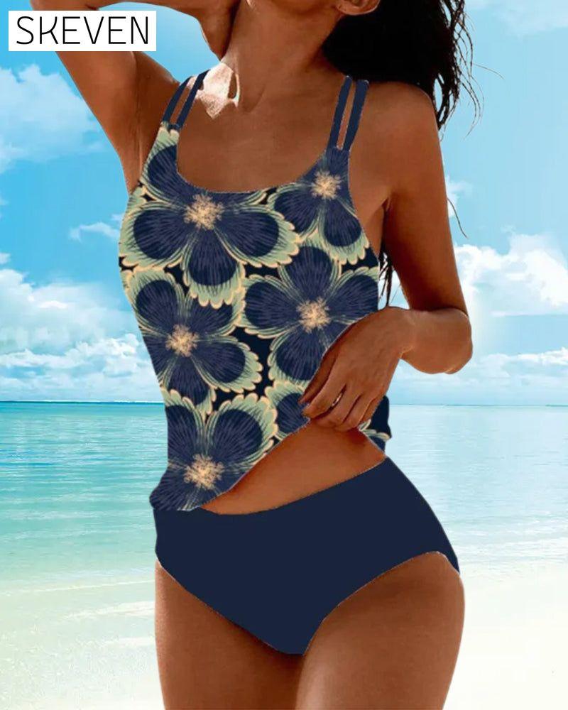 Sling floral print tankini summer tankinis