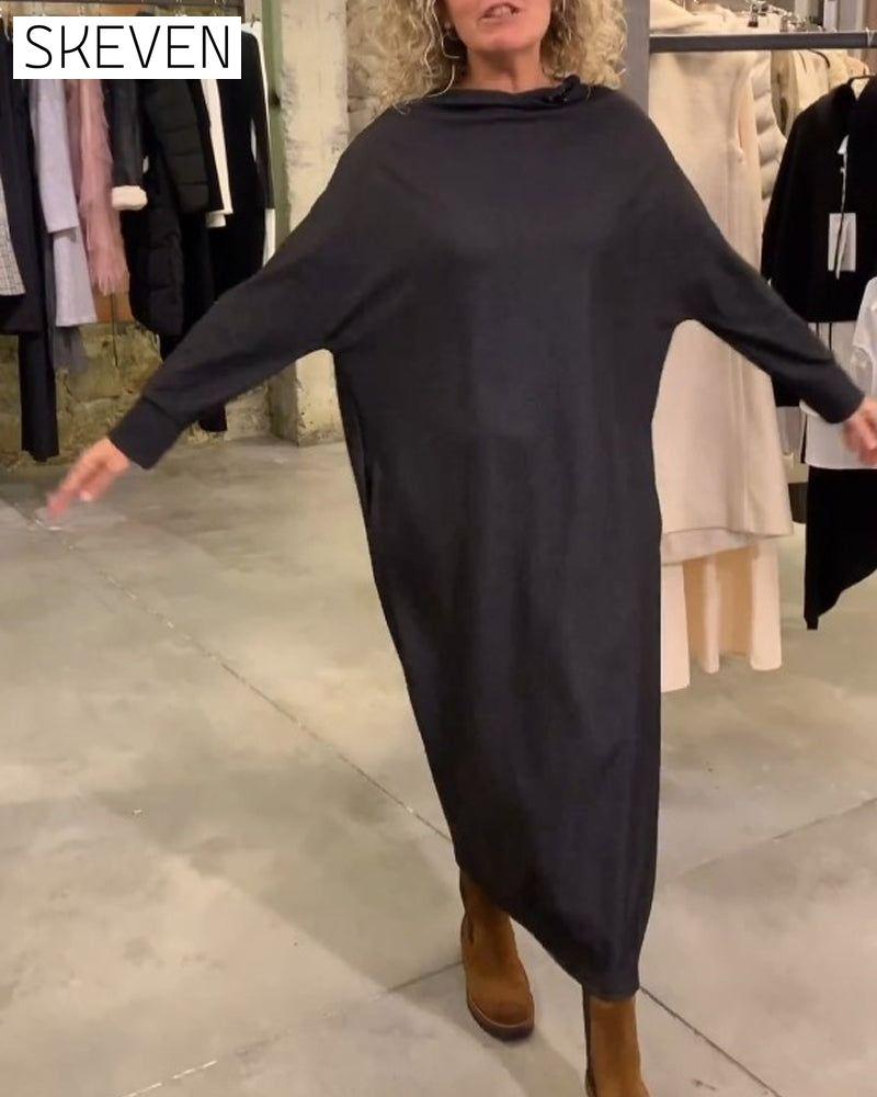 Casual Shift Bat Sleeve Dress