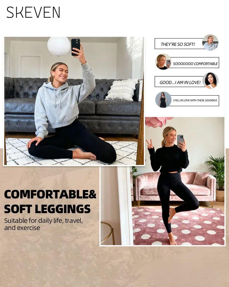 Warme, hochtaillierte und kuschelig gefütterte Leggings