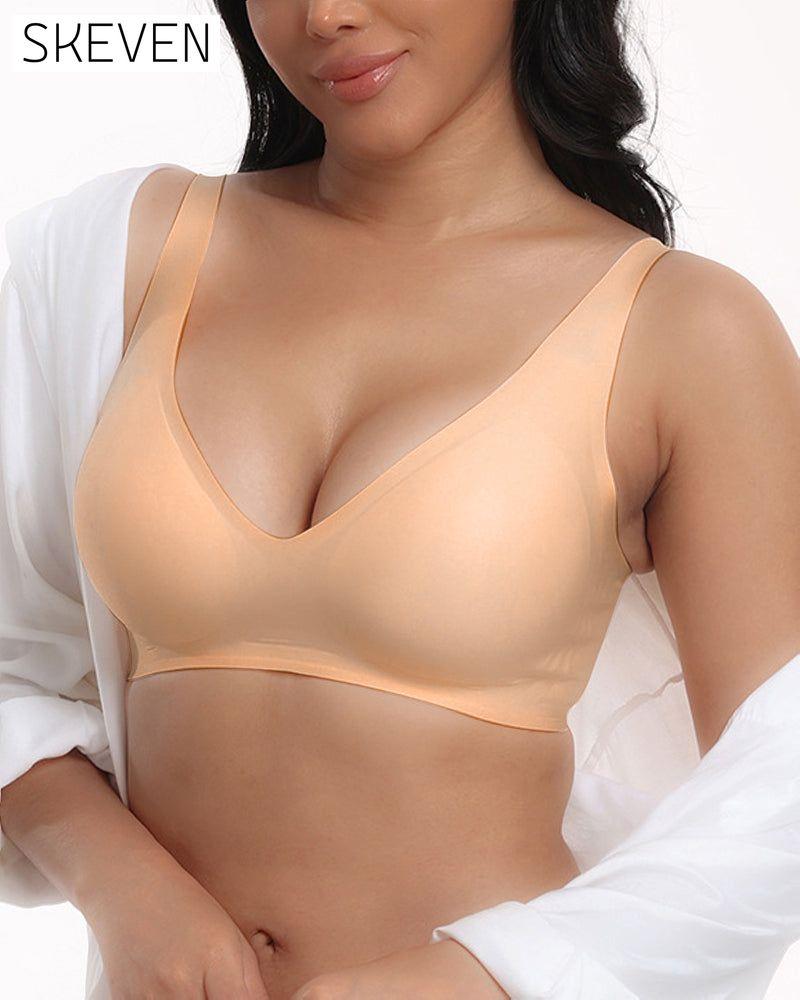 Women's Comfortable Seamless Full Cup Creamy Soft Bra