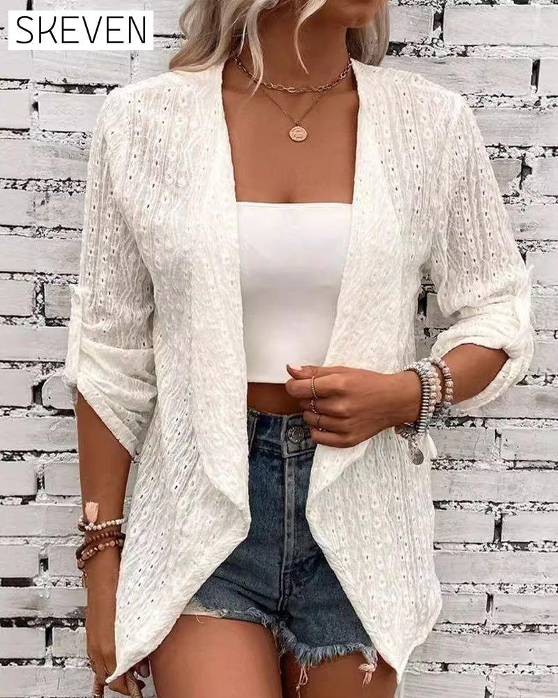 Schlichter, eleganter Cardigan in Unifarbe
