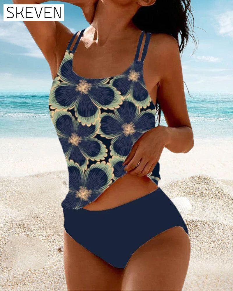 Sling floral print tankini summer tankinis
