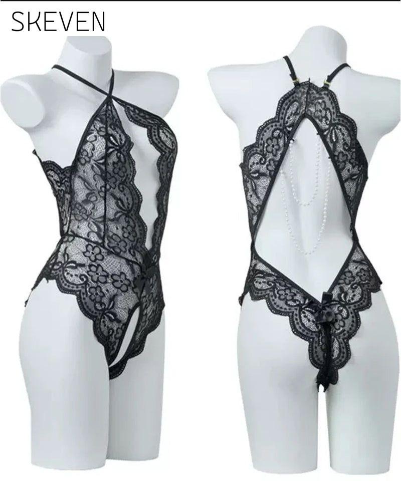 Lace Backless One-Piece Lingerie