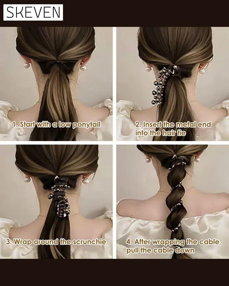 Élastiques à cheveux spiralés souples et élastiques qui n'abîment pas les cheveux