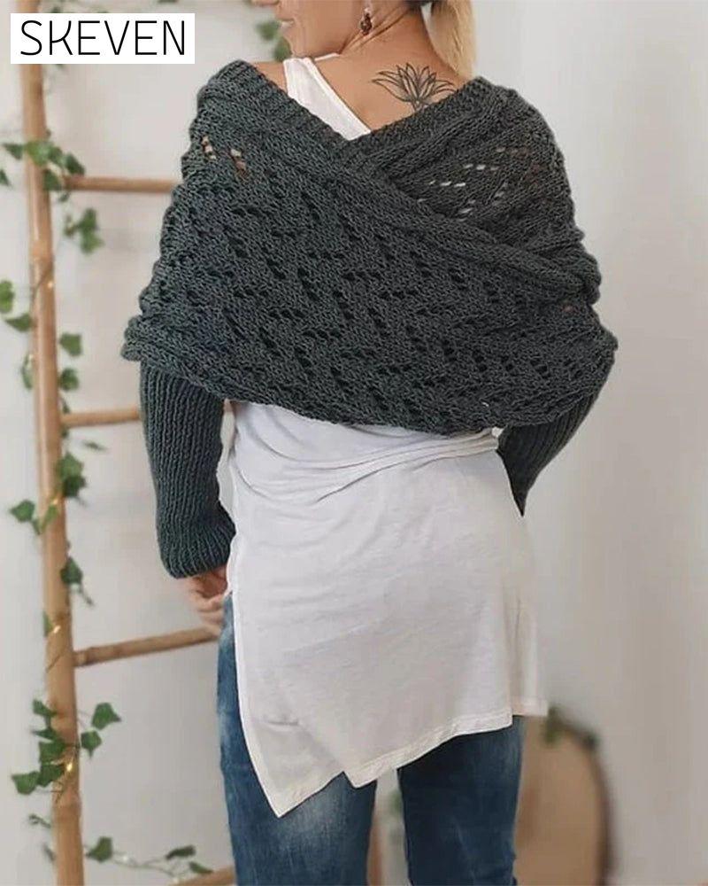 Women's Fashionable Knitted Scarf Shawl
