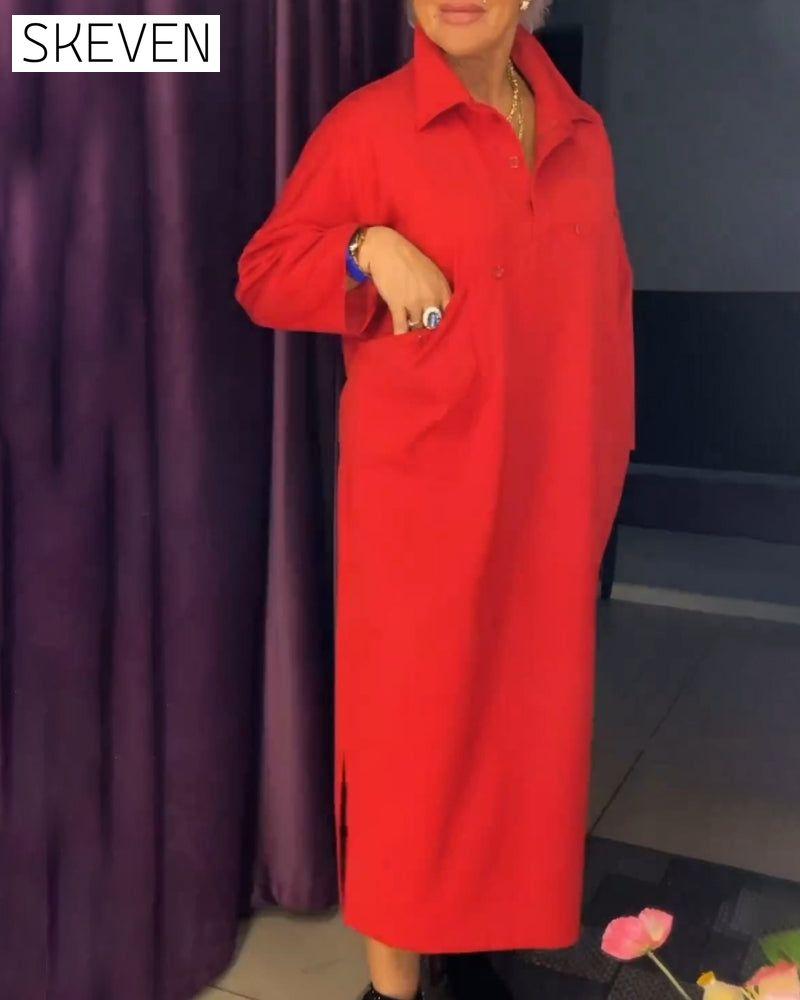 Lässiges Hemdkragenkleid