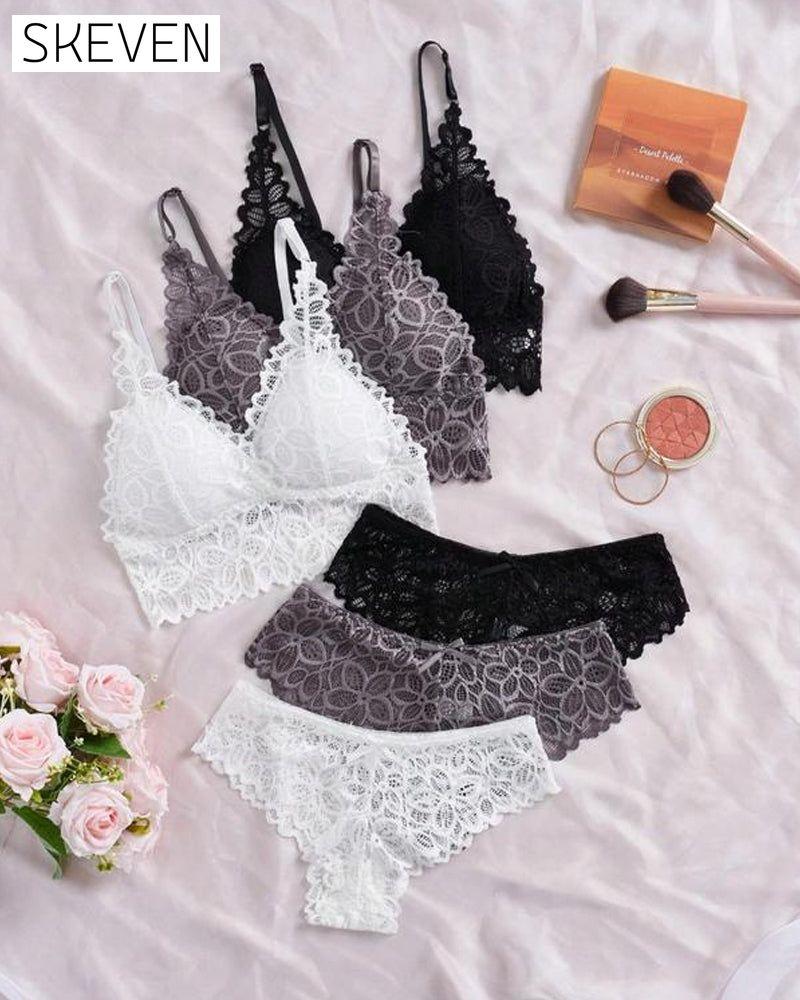 Women's Lace Romantic Underwear Set