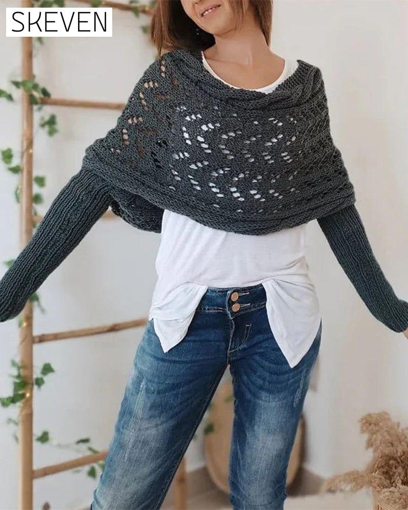 Women's Fashionable Knitted Scarf Shawl