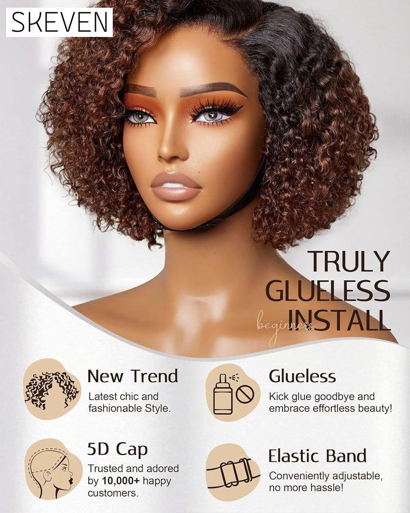 African Curly Wig Headset