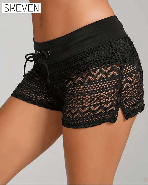 Sexy Bikinihose aus Spitze in Unifarben