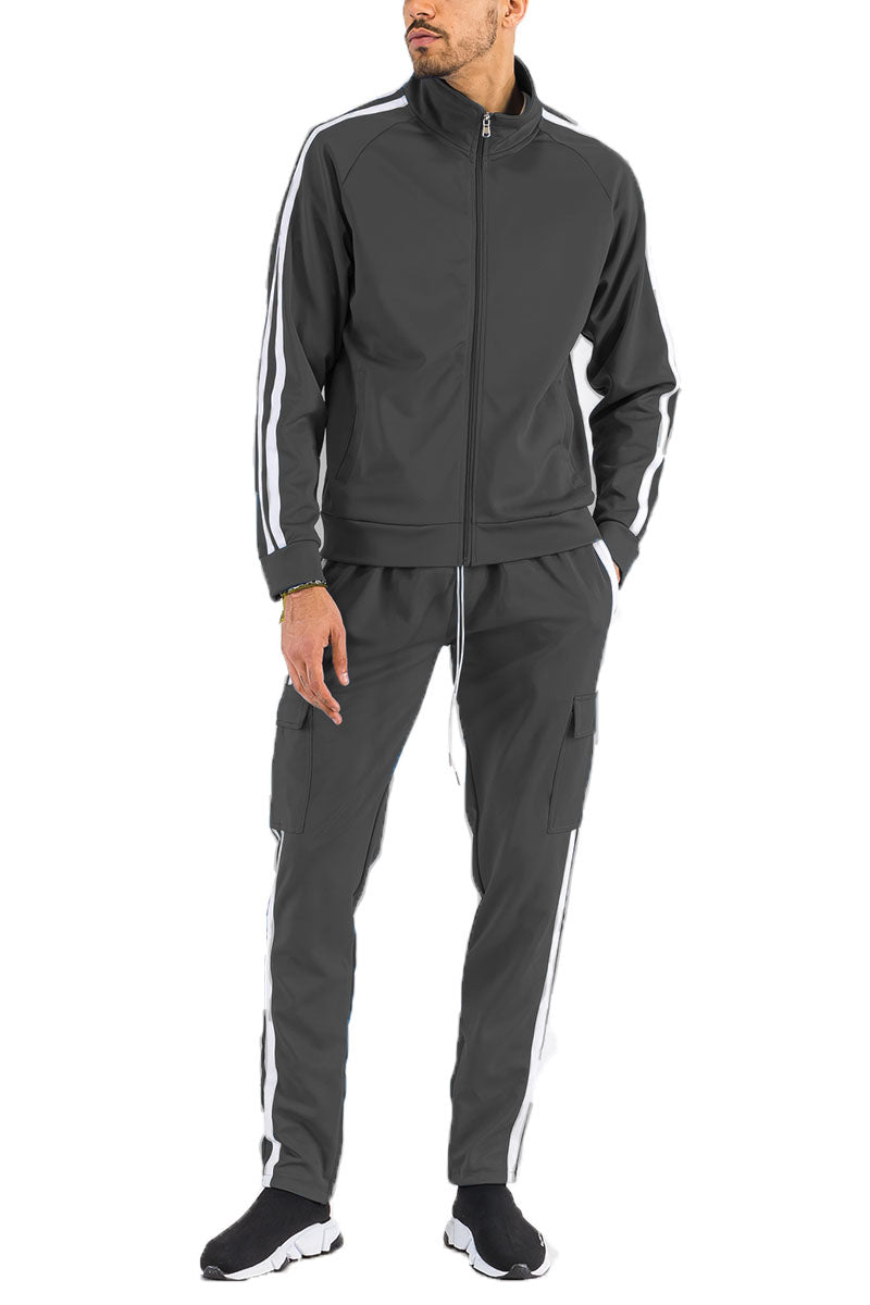 Two Stripe Cargo Pant & Jacket Set