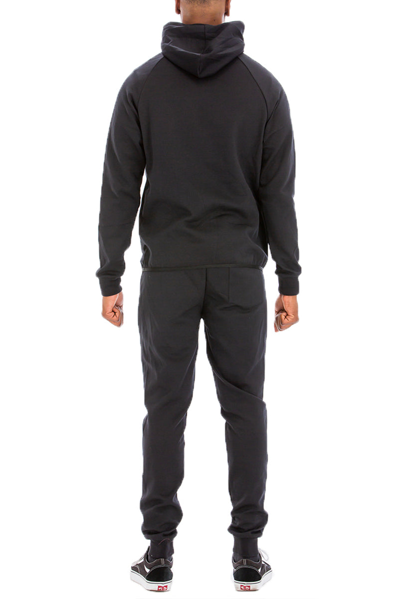 Solid Tech Sweat Set with Hoodie & Joggers