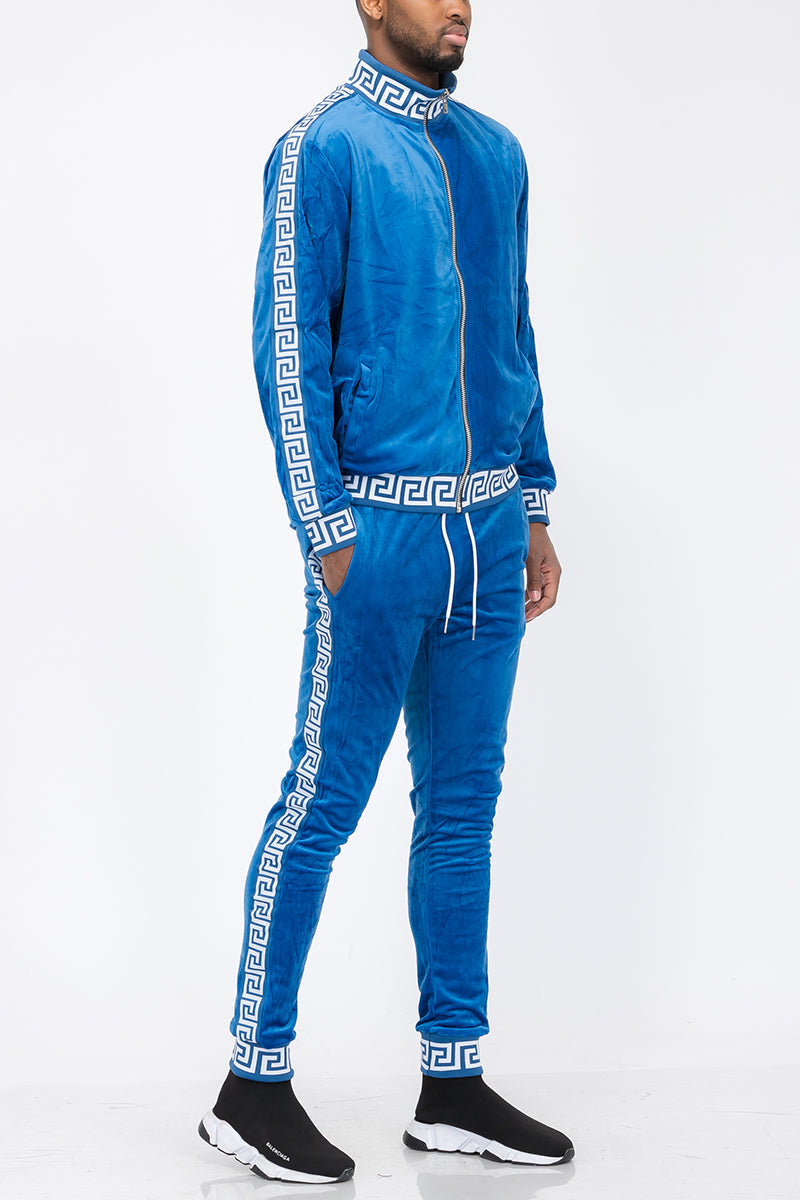 Status Velour Track Set – Full Zip Jacket & Pants