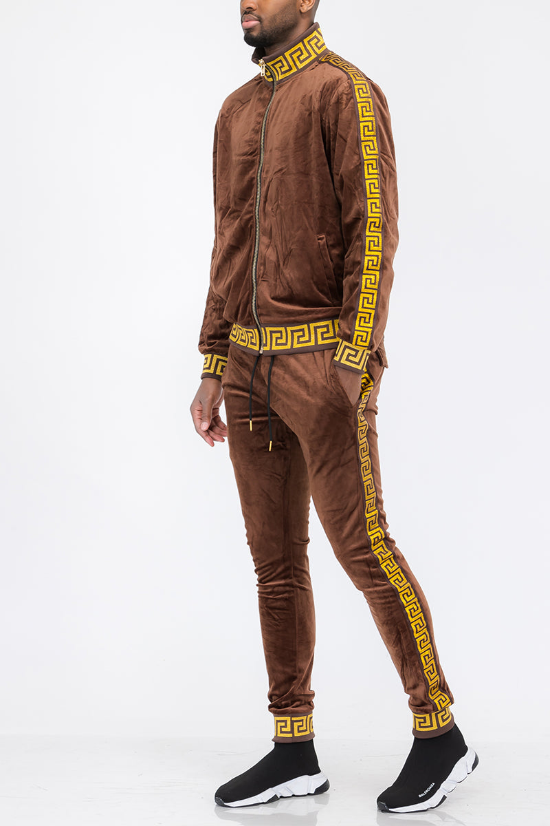 Status Velour Track Set – Full Zip Jacket & Pants