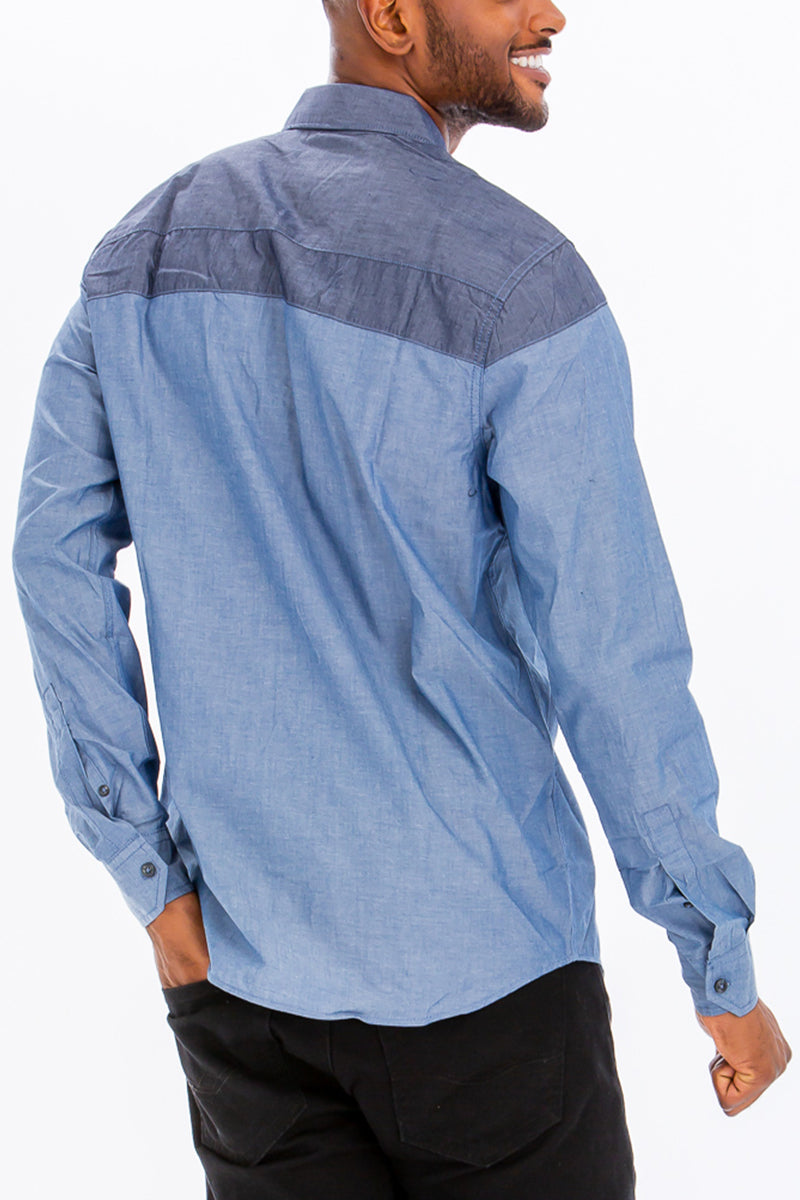Milo Two-Tone Long Sleeve Shirt