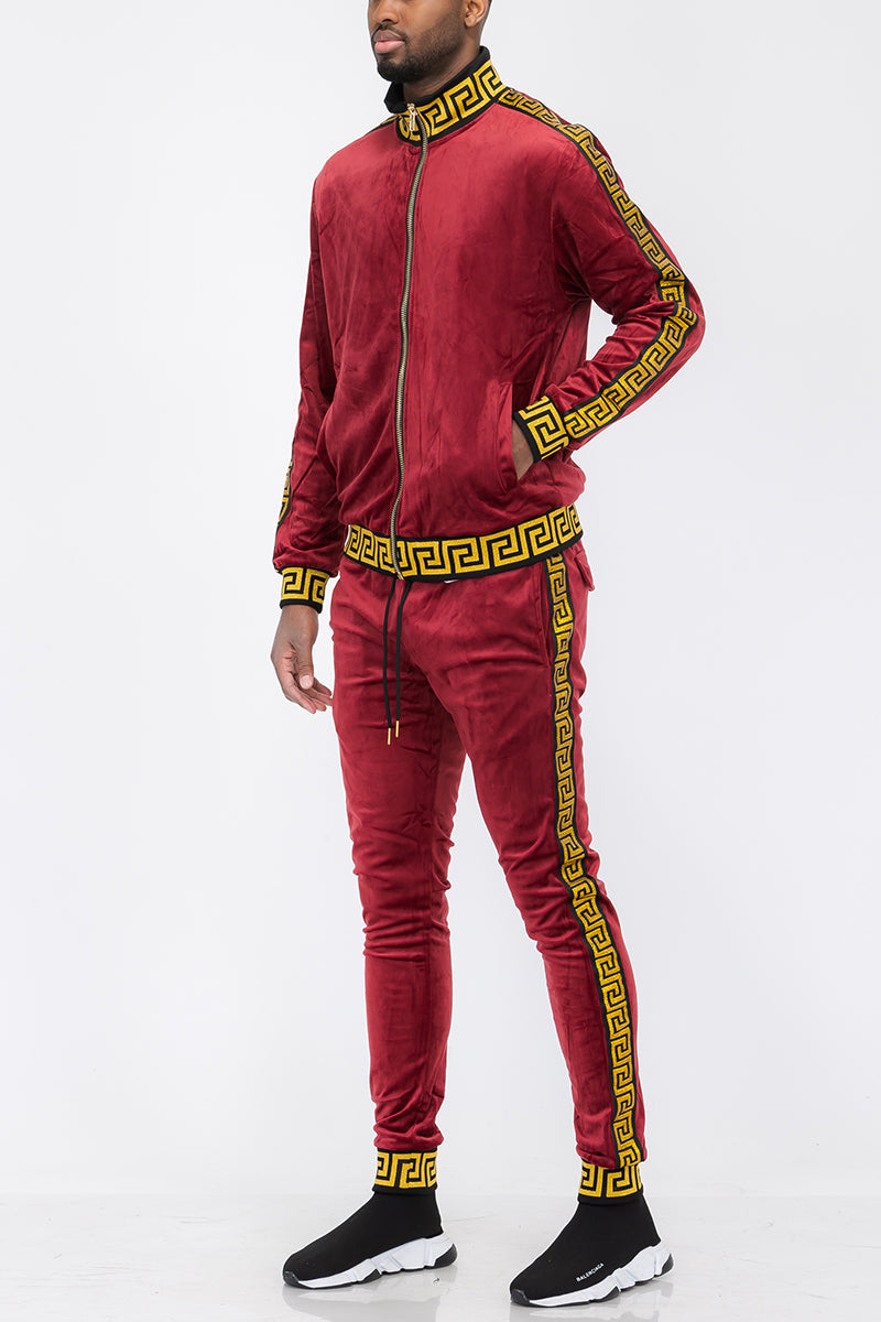Status Velour Track Set – Full Zip Jacket & Pants