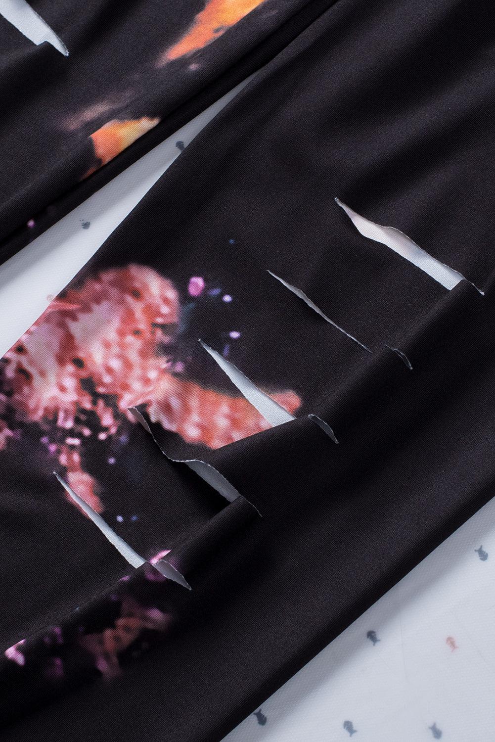 Leggings mit hohem Bund und Cut-outs