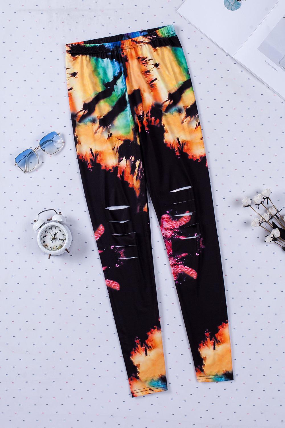 Leggings mit hohem Bund und Cut-outs