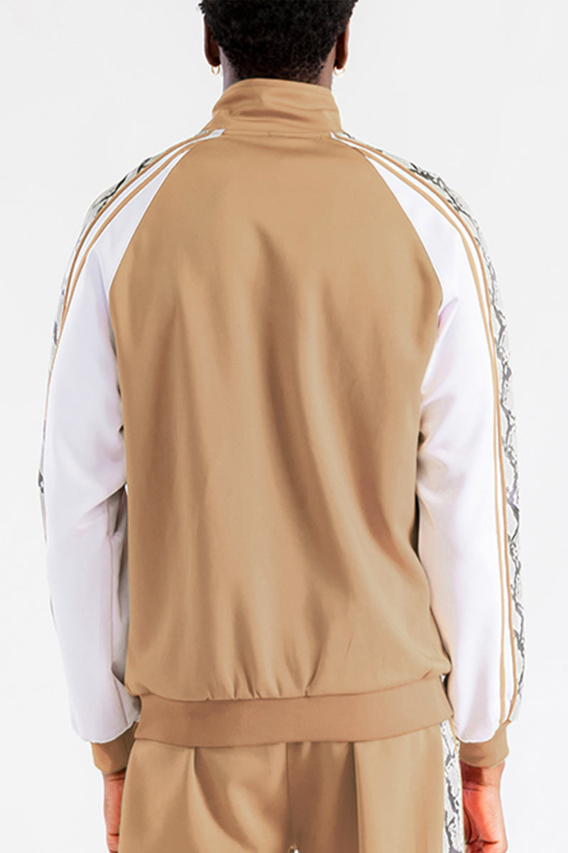 Snake Detail Side Track Jacket – Full Zip