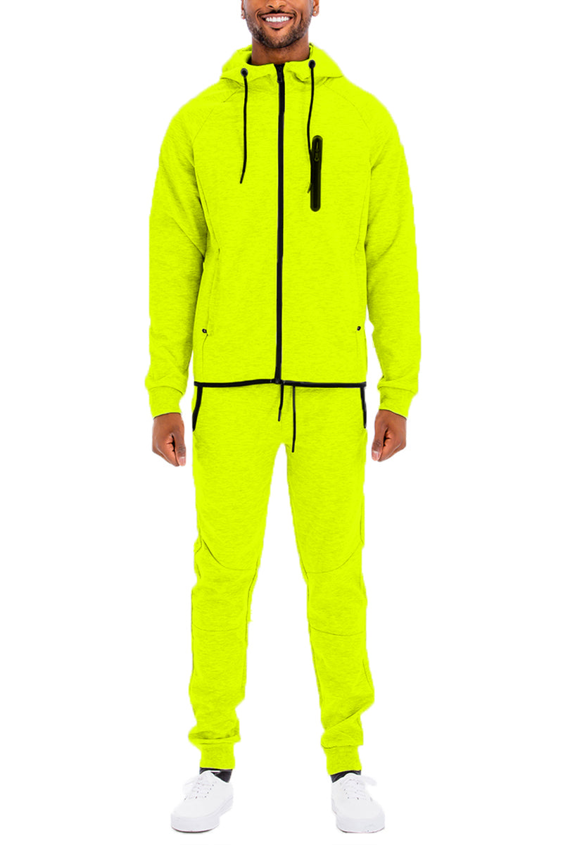 Solid Tech Sweat Set with Hoodie & Joggers