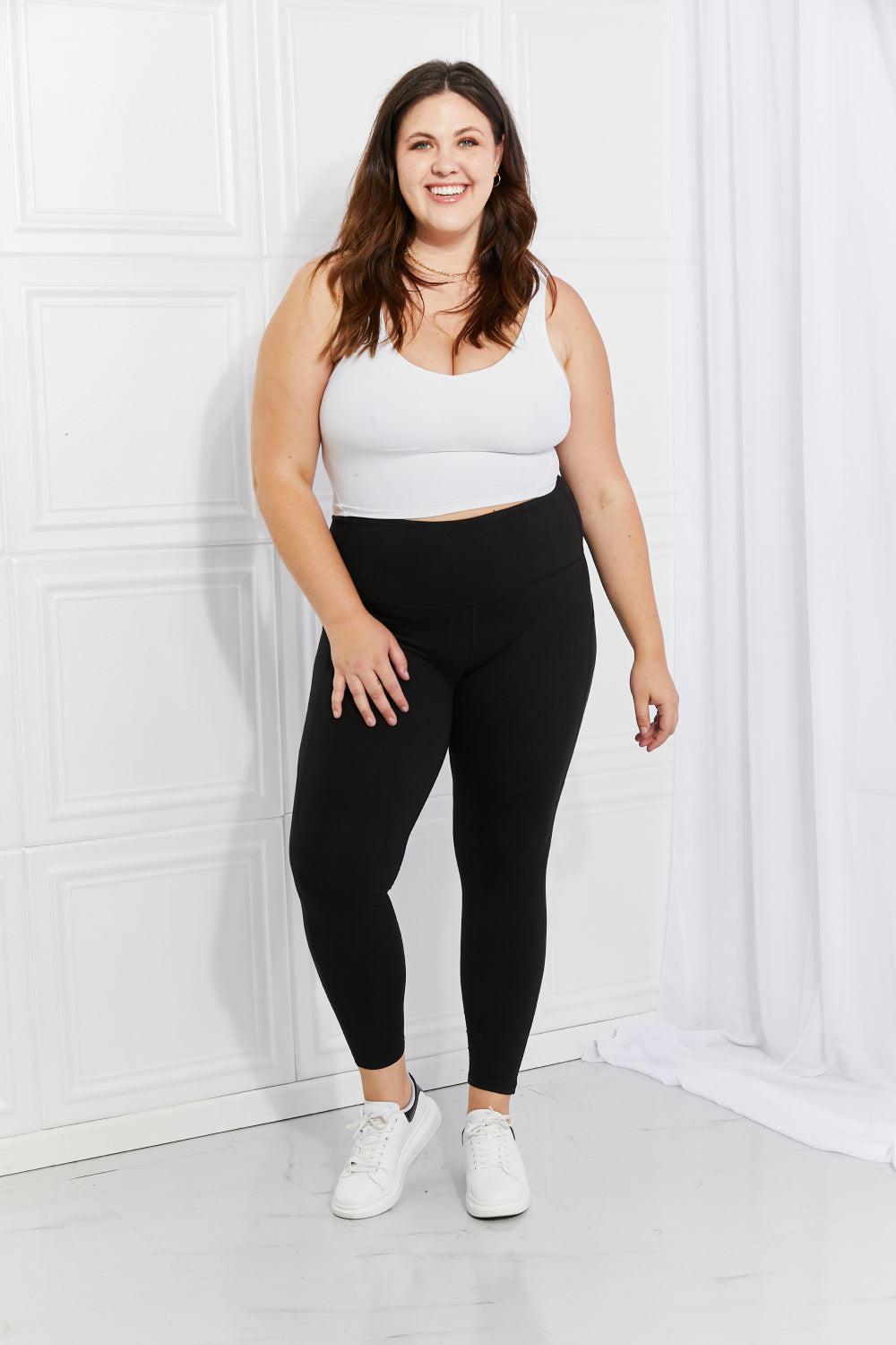 Blue Zone Planet | Leggings Depot Leggings in allen Größen – Verstärkend und Verlängernd – Reflektierende Punkte Aktiv-Leggings