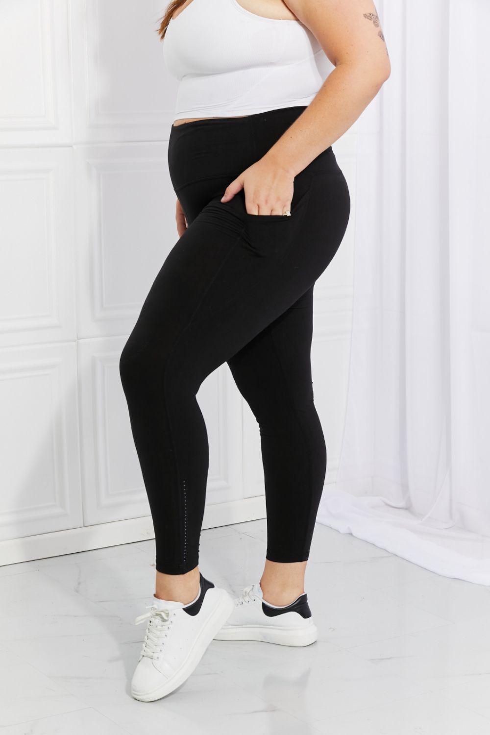Blue Zone Planet | Leggings Depot Leggings in allen Größen – Verstärkend und Verlängernd – Reflektierende Punkte Aktiv-Leggings