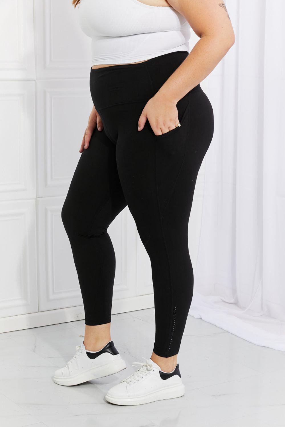 Blue Zone Planet | Leggings Depot Leggings in allen Größen – Verstärkend und Verlängernd – Reflektierende Punkte Aktiv-Leggings