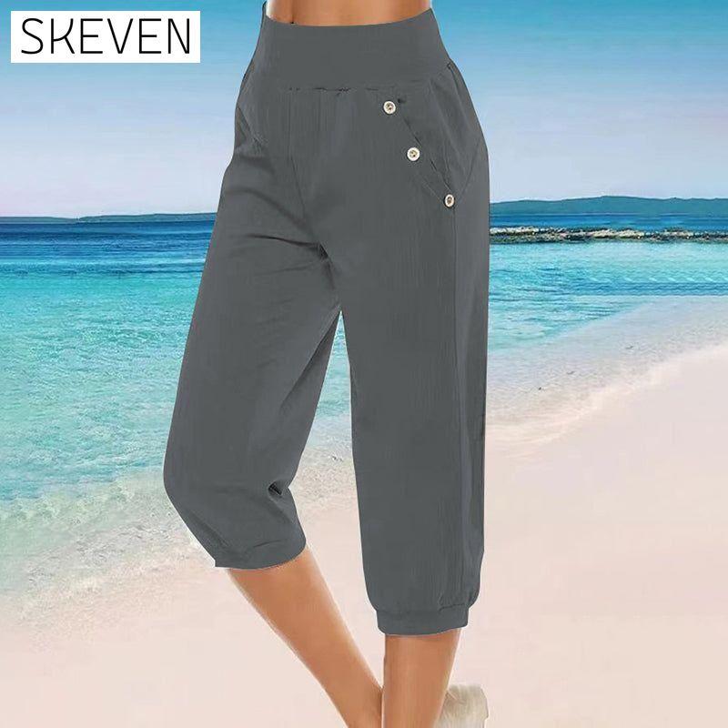 【Cotton And Linen】Comfortable Casual Trousers Dark Gray best Best Sellings bottoms clothes Cotton And Linen pants Sale Topseller