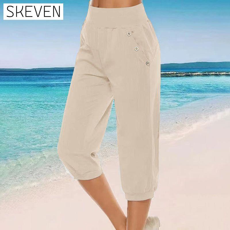 【Cotton And Linen】Comfortable Casual Trousers Khaki best Best Sellings bottoms clothes Cotton And Linen pants Sale Topseller