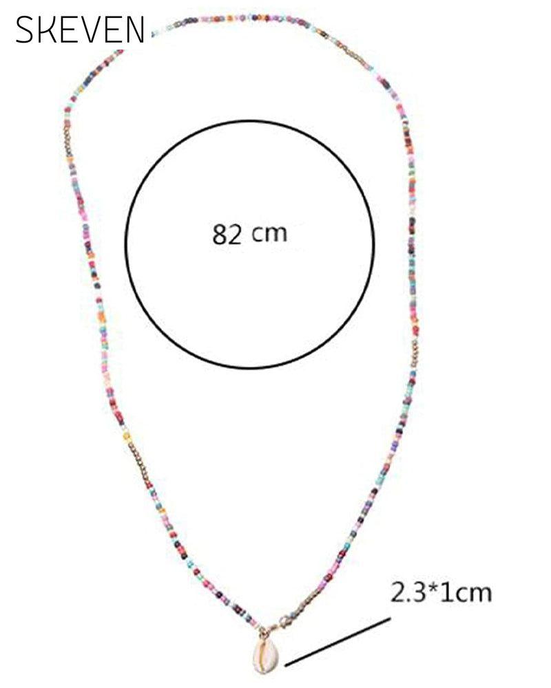 Colorful shell necklace