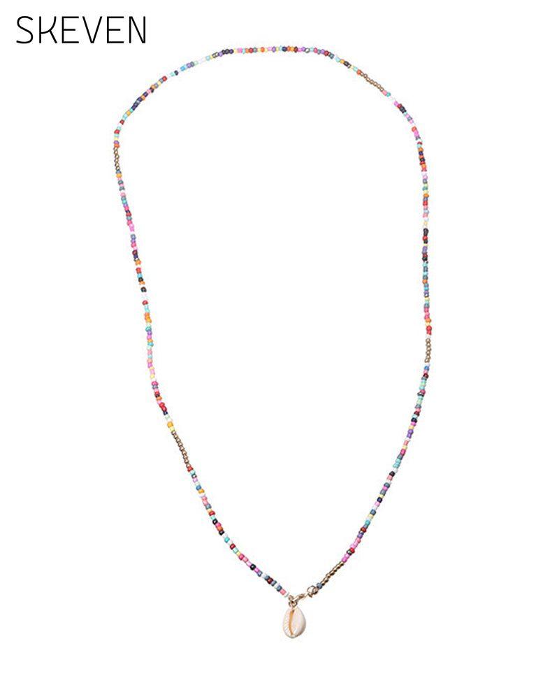 Colorful shell necklace