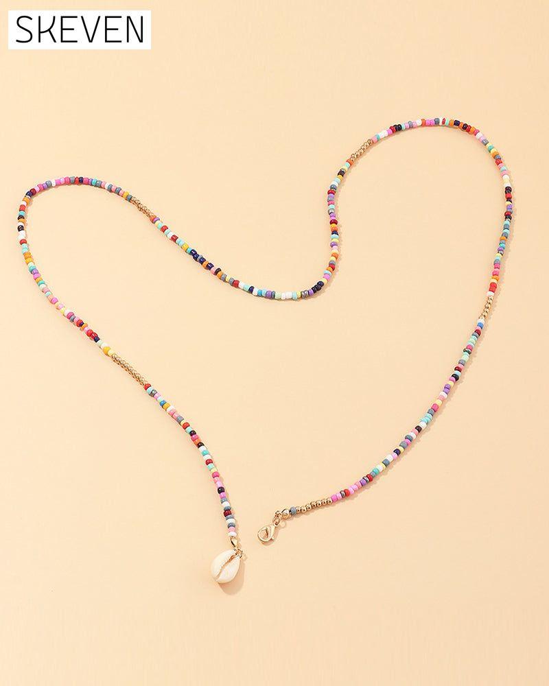 Colorful shell necklace