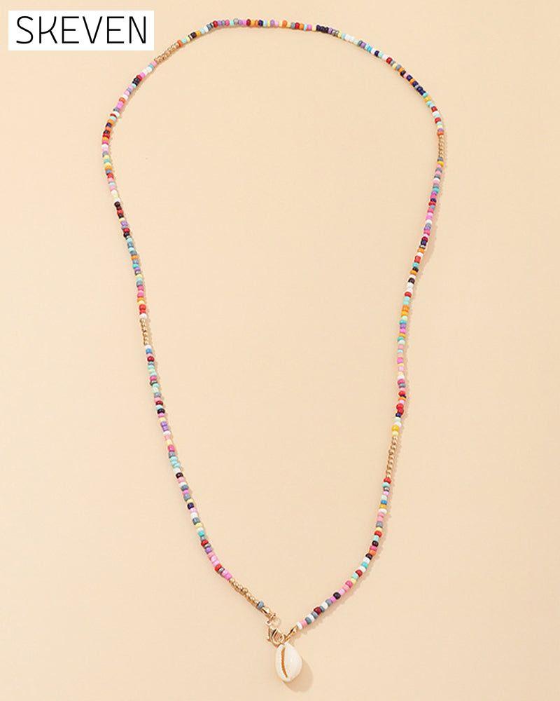 Colorful shell necklace