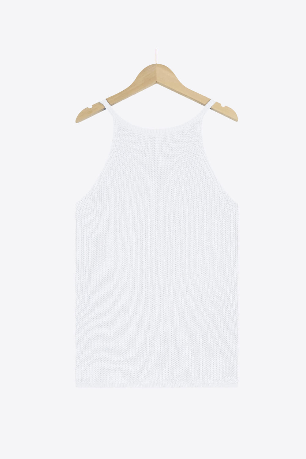 Tanktop mit durchbrochenem griechischem Halsausschnitt