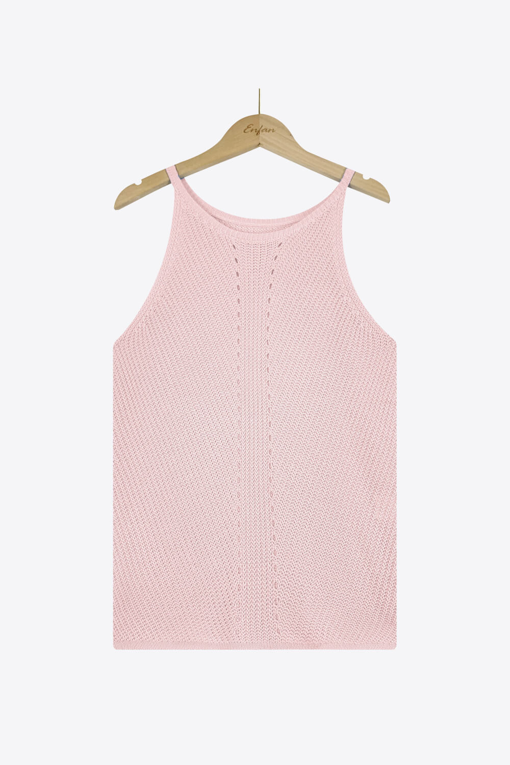 Tanktop mit durchbrochenem griechischem Halsausschnitt