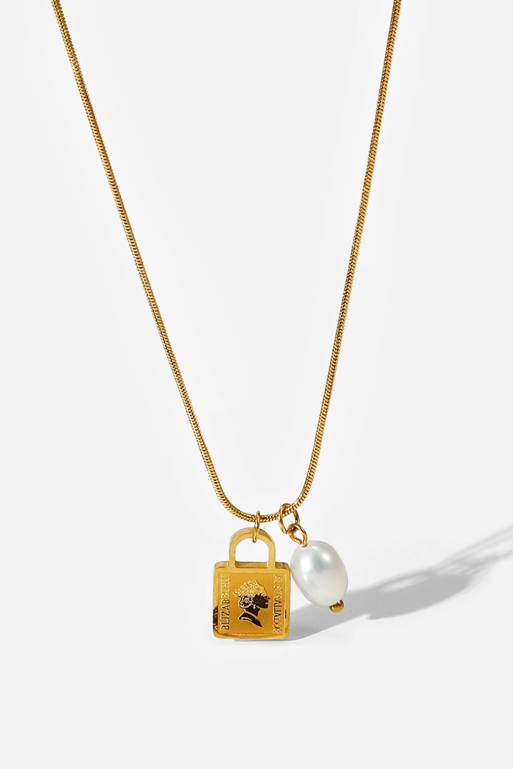 Blue Zone Planet |  Pearl Lock Pendant Necklace