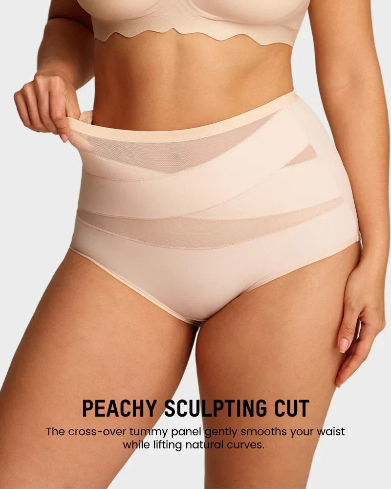 💖💖Last Day-Buy 1 Get 3 Packs💖Plus-Size High-Waist Cross Tummy Control Panties