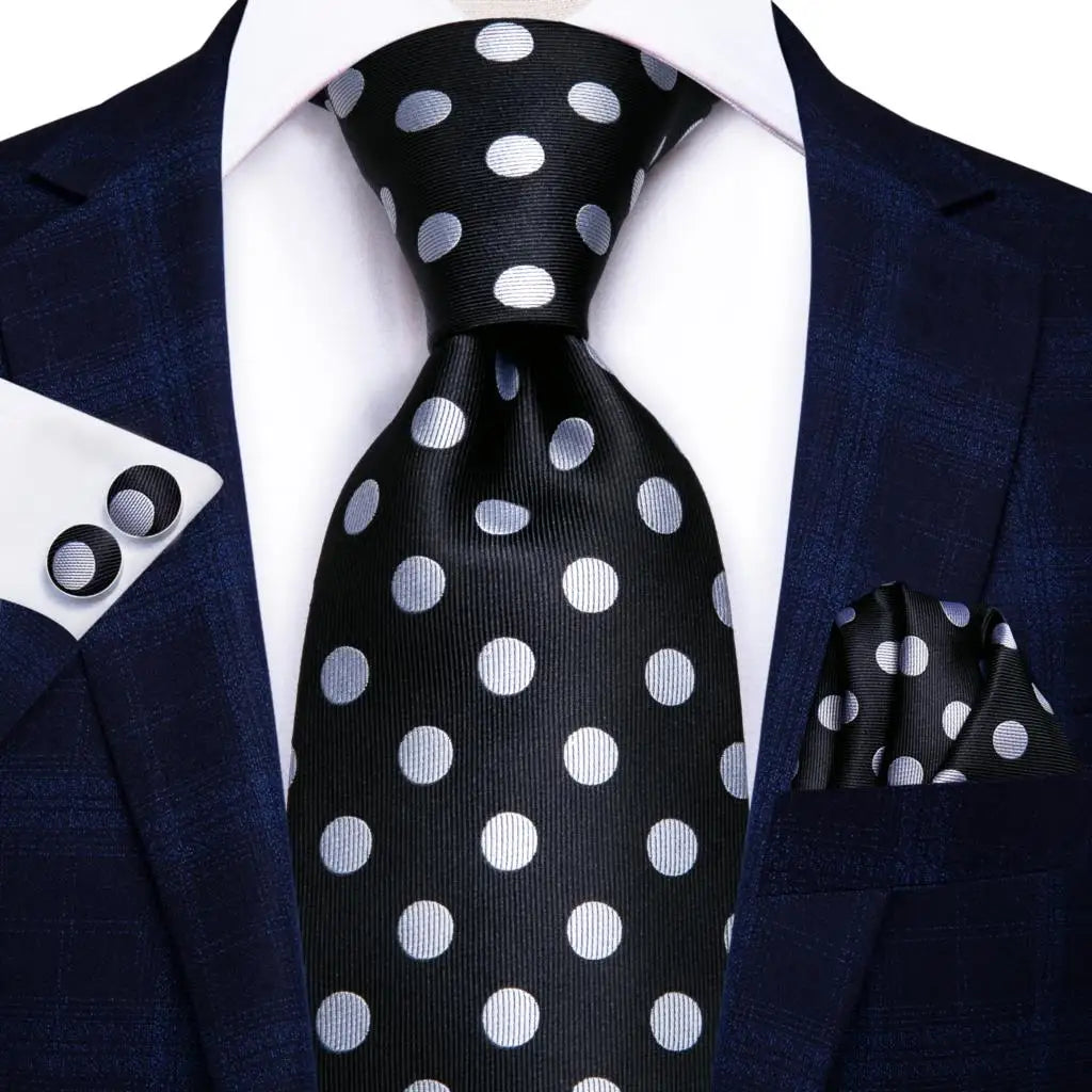 Men's Stylish Polka Dot Tie Collection