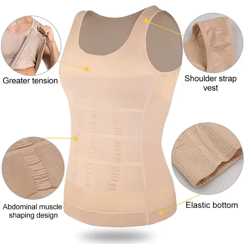 Men's Compression Tank Top with Tummy Control