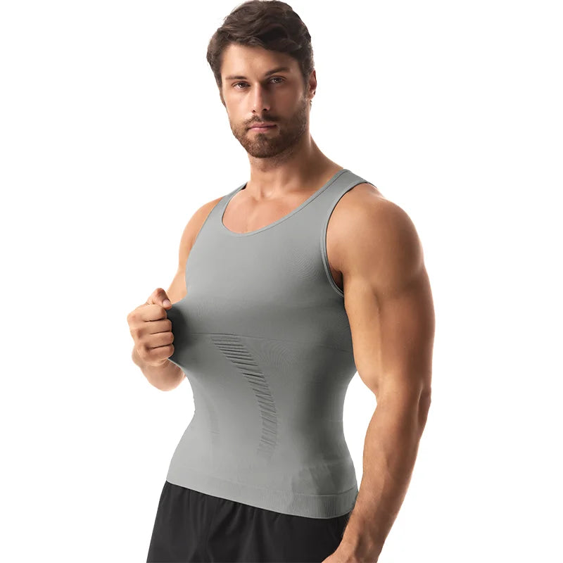 Men's Compression Tank Top with Tummy Control