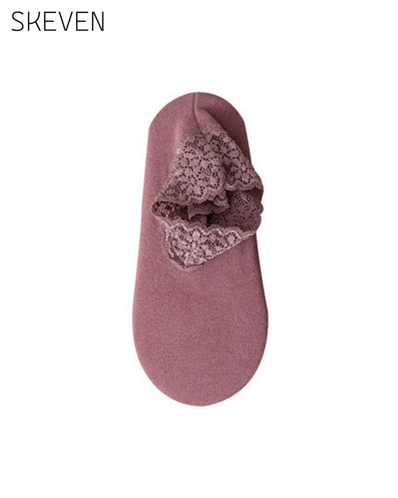 Chaussettes chaudes en dentelle tendance